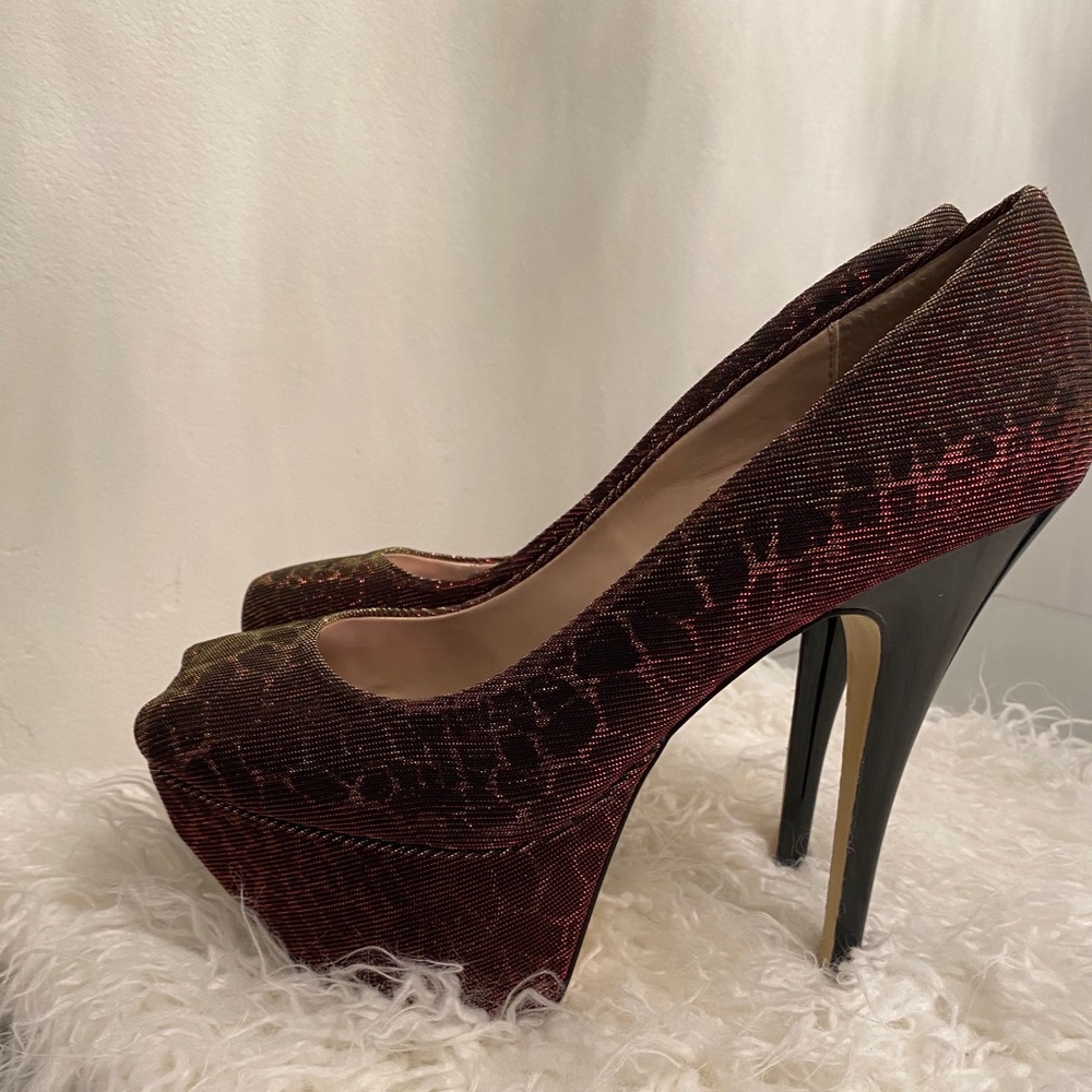 Chinese Laundry Peeptoe Platform Heels